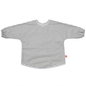 Dirt grey stripes apron