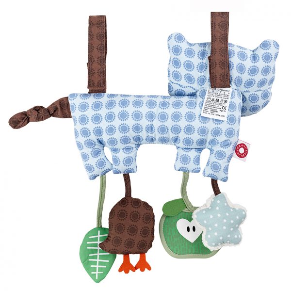 Hasse blue raccoon activity toy